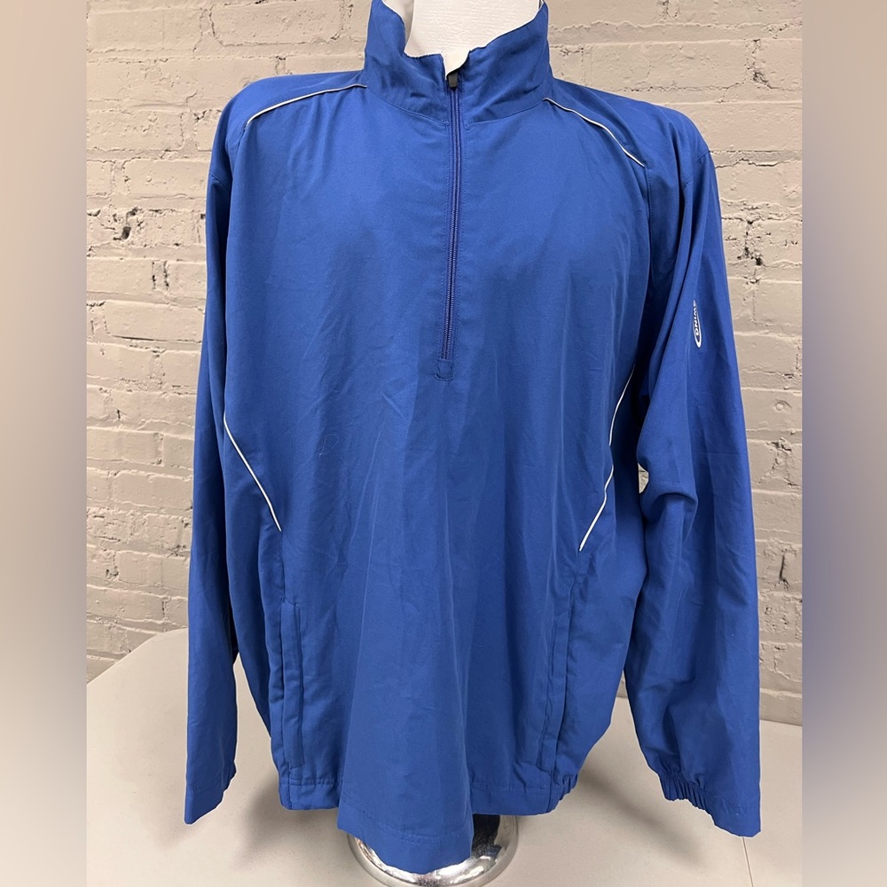 Men's Classic Blue Windbreaker by Page & Tuttle